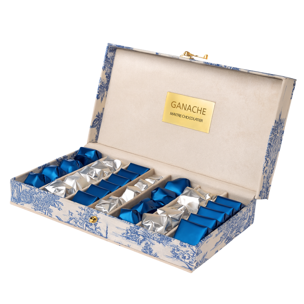 Coffret Toile de Jouy - Bleu GA 069