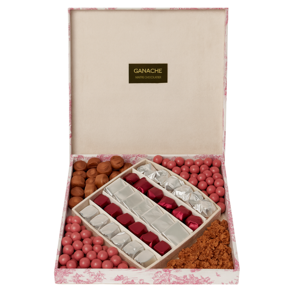 Coffret Toile de Jouy - Rose GA 076