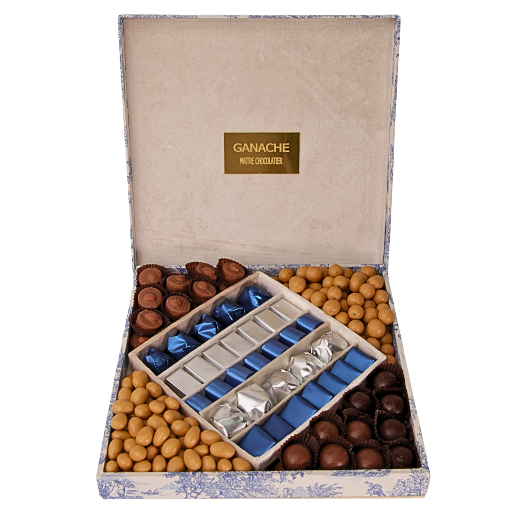 Coffret Toile de Jouy - Bleu GA 072