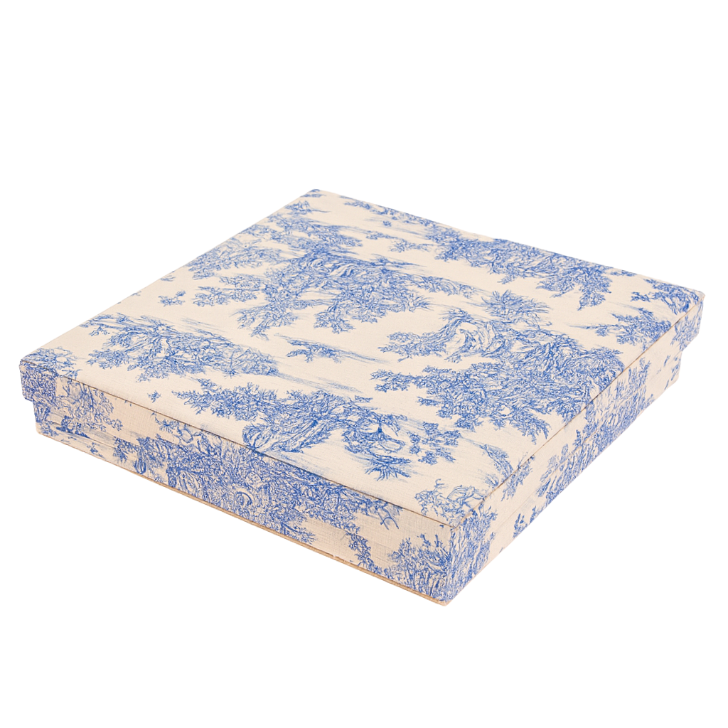 Coffret Toile de Jouy - Bleu GA 072