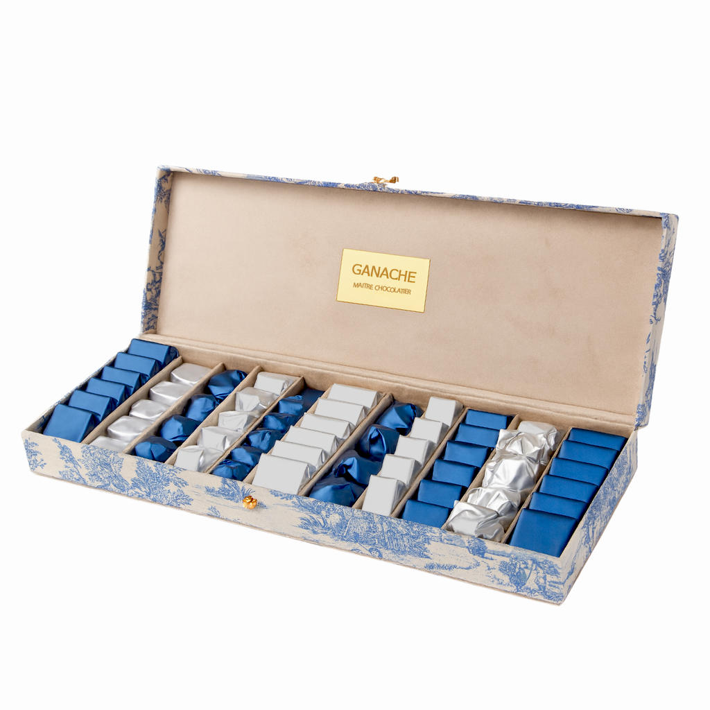Coffret Toile de Jouy - Bleu GA 070