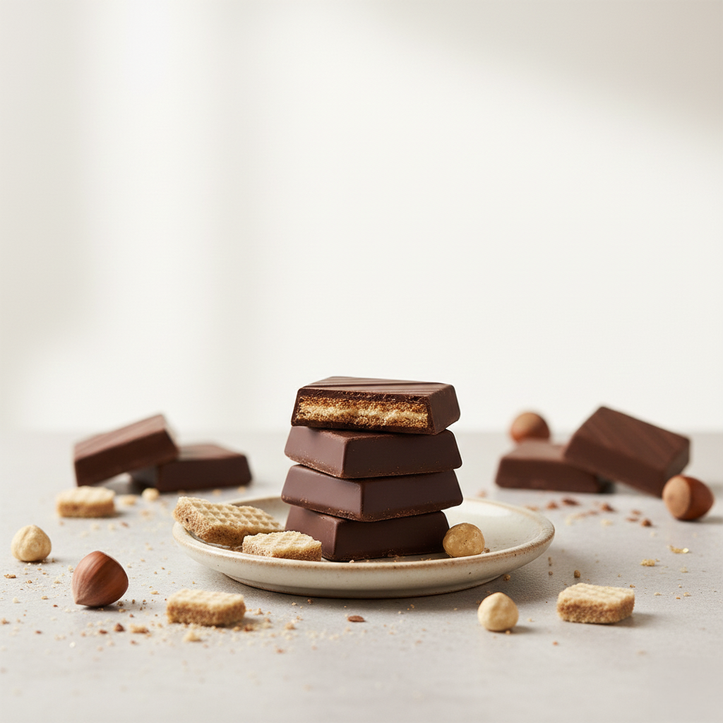 Gaufrette noisette noir