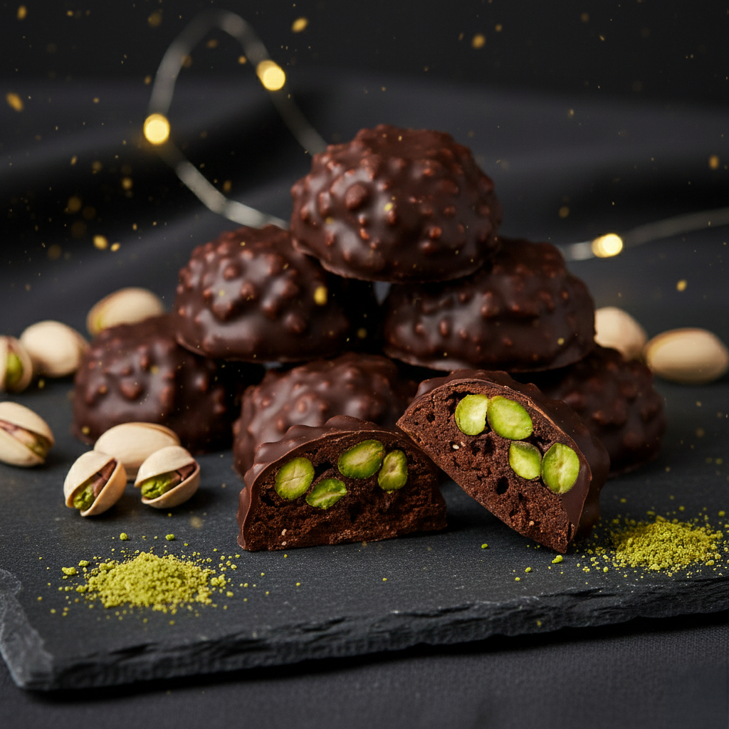 Rocher pistache noir