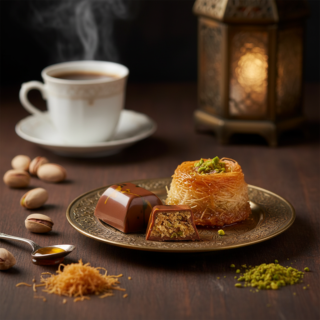 Bonbon kunafa lait